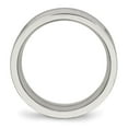 thumbnail image 4 of Auriga Fine Jewelry Stainless Steel Polished Grooved 8 mm Comfort Fit Band for Women Size 12, 4 of 6