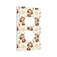 thumbnail image 2 of Kll Sloth Yoga Wall Plate,Gloss Finish,Standard Size 1 - 5" X 3", Polycarbonate Thermoplastic,Electric Receptacle Plug Covers, 2 of 8