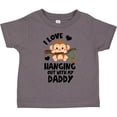 thumbnail image 3 of Inktastic Monkey I Love Hanging out with My Daddy Boys or Girls Toddler T-Shirt, 3 of 5