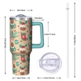 thumbnail image 2 of 40 Oz Christmas Tree Plaid Tumbler With Handle, Coffee Travel Cup, Merry Christmas Gift, 2 of 4