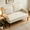 Beige1, variant on BSHTI 50.79" Linen Blend Loveseat with Removable Back Cushions, Solid Wood & Metal Frame for Living Room, Bedroom, Office(Black)