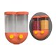thumbnail image 5 of Dispensador de cereales de montado en pared de 2 compartimentos, para pers aromáticas de vandería Práctico este para usar Naranja 16x8x21cm Baoblaze Dispensador de granos, 5 of 8