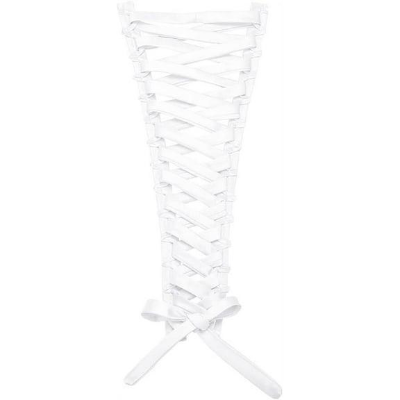 Adjustable Corset Back Kit Satin Corset Back Kit Wedding Dress Zipper Replacement Fit Corset Kit Loops White Lace-up Back Kit for Formal Prom Dress Strap DIY