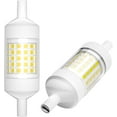 thumbnail image 1 of shiyou-R7S Ampoule LED 78mm (3 Pouces) Dimmable 110V 10W Type J T3 Double Extrémité J78 R7S Ampoules Halogènes Standard 100 Watts Remplacement, Lot de 2 (78mm Lumière du Jour), 1 of 4