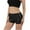 Black, variant on Pxkloy Women's Metallic Booty Shorts Shiny High Waisted Rave Bottoms for Dance Festival Summer Stretch Club Party Costumes Black,XL