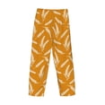 thumbnail image 3 of Lsque Autumn Orange Wheat Print Men's Pajama Pants, Lounge Pant - Comfortable Home Wear,Elastic Waistband, Stylish Design-XX-Large, 3 of 9