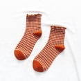 thumbnail image 3 of Ankola Ruffle Socks Womens Cute Ankle Lettuce Edge Frilly Crew Socks, 3 of 4
