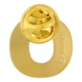 thumbnail image 3 of PinMart's Gold Plated Alphabet Letter O Lapel Pin, 3 of 3