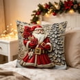 thumbnail image 2 of KFUIRDE Christmas-Printed Cushion Cover 18x18in, 3D Printed Sofa Pillow with Festive Christmas Theme, Decorative Cushion Case for Couch Living Room, Xmas Holiday Home Decor C, 2 of 5