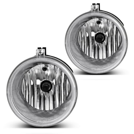 2012 Chrysler 300 Blue Fog Lights Fog Lights For Chrysler 300 5.7L W/O Touring 05-09 Aspen 07-09 Dodge Dakota 05-09 Durango 07-09 Jeep Commander 06-10 Grand Cherokee 04-10 Mitsubishi Raider 06-08 (Clear Lens w/ H10 12V 42W Bulbs) ()