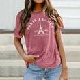 thumbnail image 2 of 2025 France Chemise Femmes T-Shirts pour Femmes Tour T-Shirt Voyage Femmes T-Shirts Compression en France T-Shirts Vacances Col Roulé Simulé Femmes Manches Longues Hauts, 2 of 7