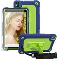 thumbnail image 1 of FIEWESEY Kids Case for Nokia T10 8 Inch Tablet,Shockproof Kids Friendly Rugged Cover with Shoulder Strap & Kickstand Hybird Case for Nokia T10 8 Inch Tablet+Screen Protector (Navy/Green,1 Pcs), 1 of 6