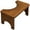 Tea color, variant on Sturdy Bamboos Bathroom Stool Ergonomic Footrest with Anti Slip Rubber Pad