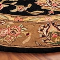 thumbnail image 3 of SAFAVIEH Traditions Tokora Floral Area Rug, Black/Gold, 8' x 8' Round, 3 of 7