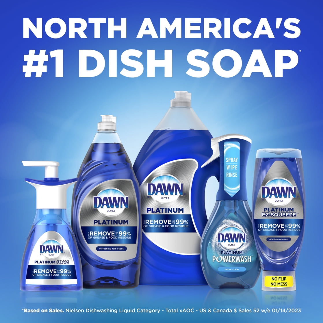 (2 pack) Dawn Direct Foam Dish Soap, Dishwashing Liquid, Grease Removal, Fresh Rain, 10.1 fl oz