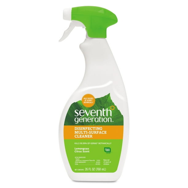 Seventh Generation Disinfecting Multi Surface Cleaner, 26 oz Spray, 8