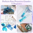 thumbnail image 2 of 41PCS Kit de Resina Epoxi Transparente, 1KG Pegamento AB Relaci&oacute;n 1:1 con Herramientas Inclidas, Sin Amarillear, Sin Burbujas, Resina Fundici&oacute;n para Manualidades, Fabricaci&o, 2 of 7