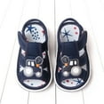 thumbnail image 6 of LNMQLPDBS Baby Summer Shoes with Cute Cartoon Car Closed Toe Outdoor Casual Summer First Walkers Shoes Non-Slip Breathable Beach Shoes Soft Sole Sandals for Baby Boys Going Out Blue 2.5-3 Years, 6 of 8