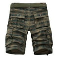 thumbnail image 6 of Men's Plaid Cargo Shorts Classic Relaxed Fit Cargo Short Multi-Pocket Outdoor Shorts, 6 of 6