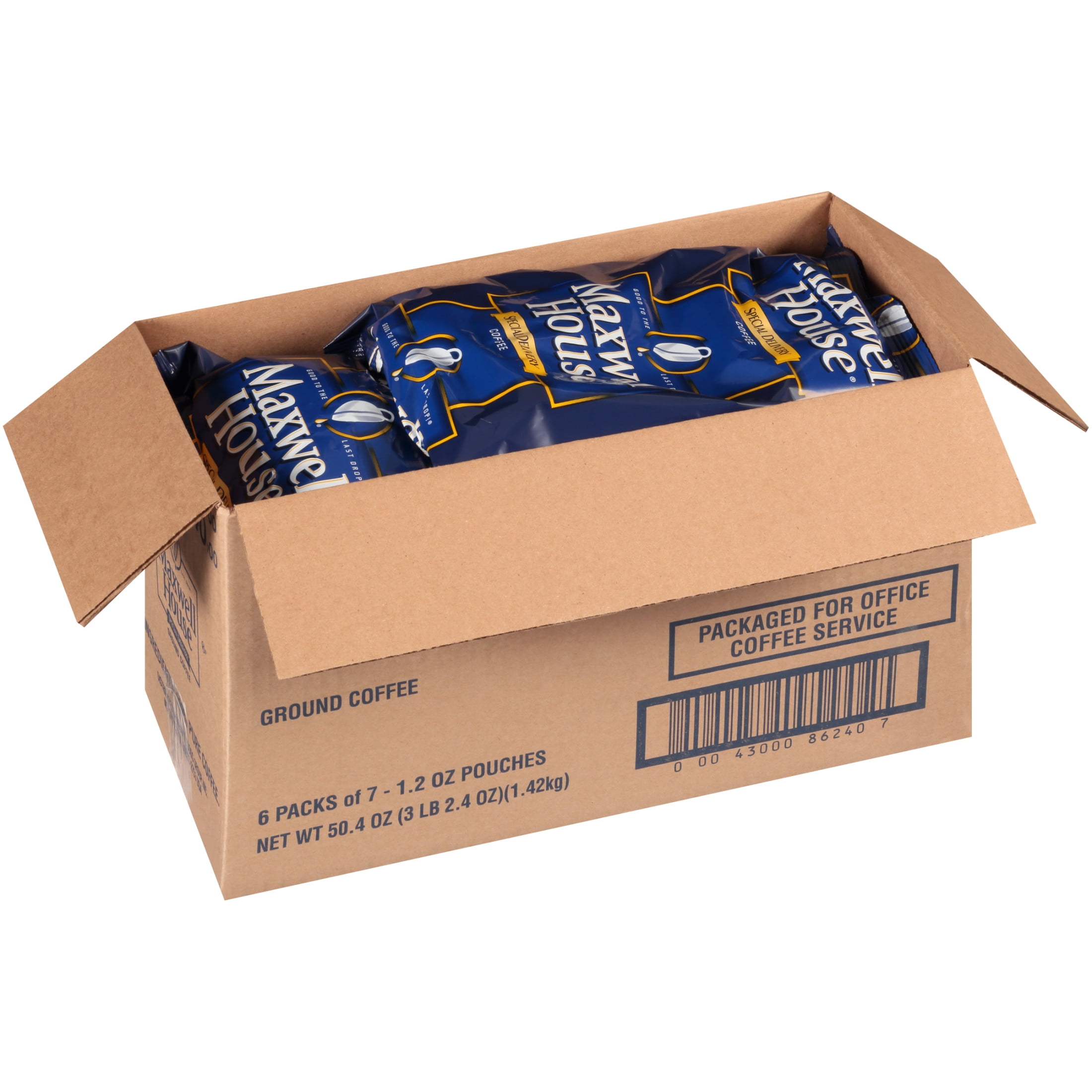 Maxwell House Special Delivery Ground Coffee, 1.2 oz. Packets, 42 per Case