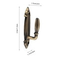thumbnail image 5 of 2 Pcs Curtain Hook Wall Mount Hat Rack Clothes Hooks Hold Back Storage Retro Style Exquisite Metal Mounted, 5 of 6