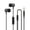Black, variant on In - Ear Wired Headphones with Microphone and 3.5mm Jack - for Audio and Calls