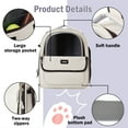 thumbnail image 3 of Large Capacity Pet Carrier Backpack with Zipper Closure & Mesh Ventilation - Ideal for Cats and Small Dogs Traveling, Portable Pet Carrier | Ventilated Pet Carrier | Visibility Panels, 3 of 5