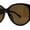 Tortoise Brown, variant on Womens Oversized Mod Oval Thick Temple Plastic Chic Sunglasses Tortoise Brown