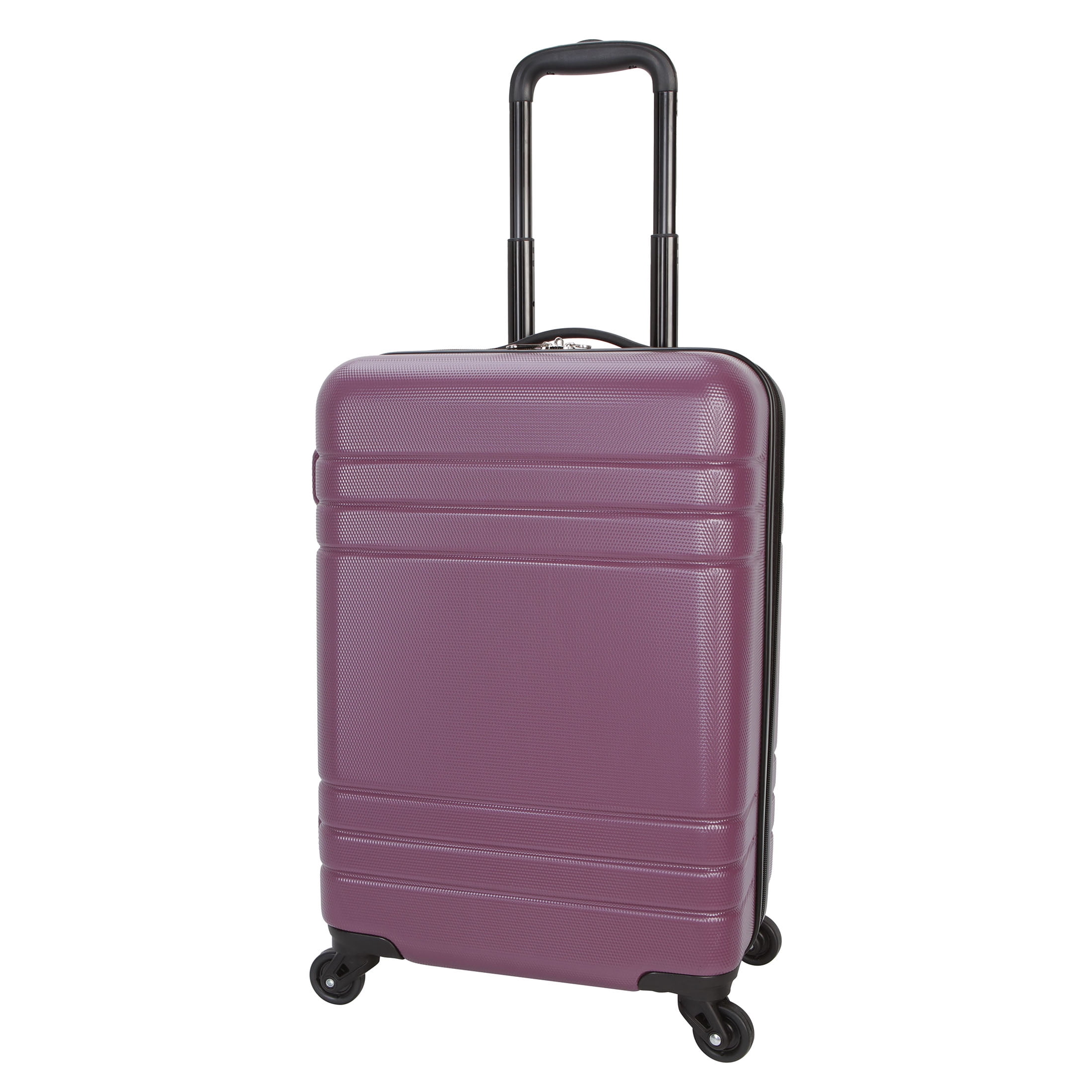 Protégé 3-Piece Hardside Luggage Set With 360 Spinner Wheels and Divider Pockets, Includes Carry-on and 2 Packing Cubes, Enchanting Purple
