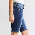 thumbnail image 5 of Women's Bermuda Jean Shorts High Waisted Stretchy Knee-Length Casual Denim Shorts, 5 of 9