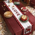 thumbnail image 4 of Drapeaux de Table Décorés pour Réunions de Famille de la Saint-Valentin Décoration de Table de Cuisine Rétro Intérieur Extérieur, 4 of 7