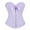 A54 Purple, variant on LEKDFST BU2 Overbust Lace Corset Tops for Women Bodyshaper Sexy Corset Top Push Up Bustier Waist Trainer Bustier Top S