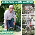 thumbnail image 5 of HOMEPARK Garden Kneeler and Seat, Heavy Duty Foldable Garden Tools  400lbs, Gardening Stools for Seniors Gardeners, Protects Knees and Back, 5 of 8
