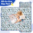 thumbnail image 4 of Light Blue Christmas House and Tree Pattern Toddler Nap Mats for Kids Preschool,51"x22" Sleeping Mat Bag or Kids,Toddler Sleeping Bag,Toddler Nap Mat or Daycare, 4 of 6