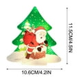 thumbnail image 3 of Christmas Window Lights Decoration, LED Hanging Christmas Tree Garland With Santa Claus Pattern, Battery Operated Xmas Curtain Light For Window, Wall, Party And Home Décor, 3 of 3