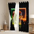 thumbnail image 3 of jejeloiu Basketball Sport Game Black Out Curtains,Galaxy Starry Sky Curtains Pack of 2 (42x63 Each) For Boys Kids, 3 of 6