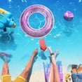 thumbnail image 5 of Sequin swimming ring, inflatable transparent glitter swimming ring, durable swimming ring, swimming ring, tube with sequins, suitable for adults, summ, 5 of 5