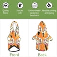 thumbnail image 6 of Disketp Halloween Flamingos Dog Hoodie Dog Clothes with Hat, Pet Winter Clothes Warm Hoodies Coat for Small Dogs-Large, 6 of 7