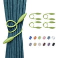 thumbnail image 1 of 4 Pack DIY Twist Curtain Tiebacks Creative Decorative Crystal Drape Tie Backs European Style Random Modelling Curtain Holdbacks for Home & Office Window Blackout & Sheer Drapery (Tender Green), 1 of 8