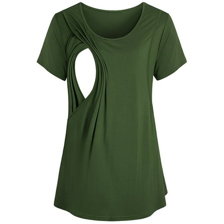 

UMfun Women Maternity Nursing Breastfeeding Pregnant Shirt Top Blouse