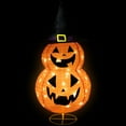 thumbnail image 4 of Northlight LED Lighted Jack-O-Lanterns in Witch's Hat Outdoor Halloween Decoration - 34", 4 of 10