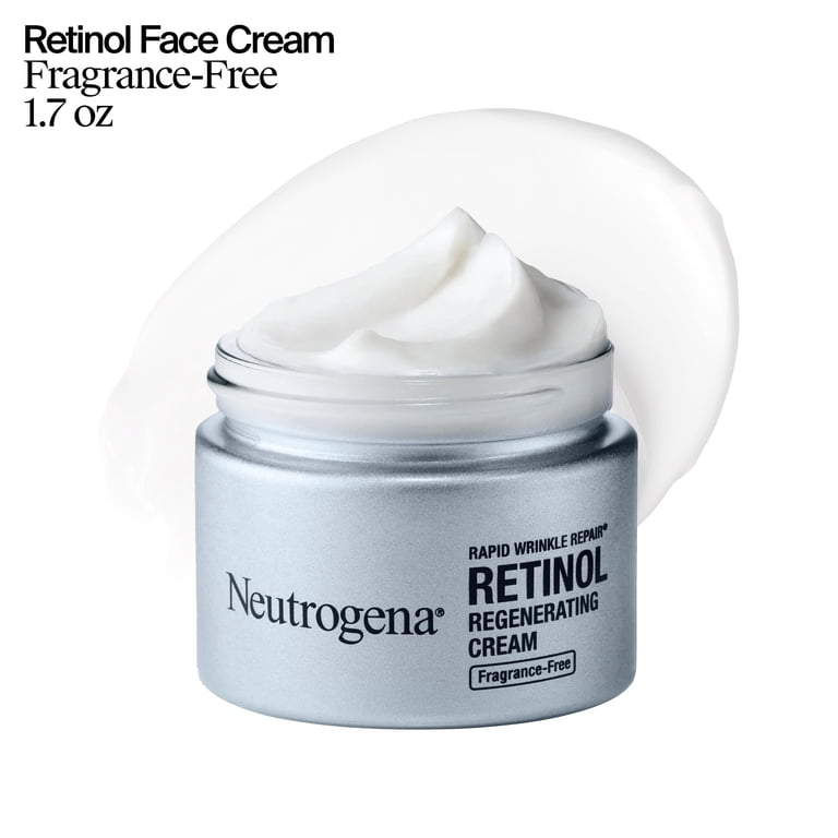Neutrogena, Rapid Wrinkle Repair Retinol Cream, 1.7 oz, Fragrance