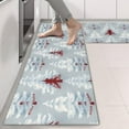 thumbnail image 2 of Kitchen Rugs Sets Of 2,Light Blue Christmas Tree Pattern Anti Fatigue Kitchen Mat Rugs Non Slip Washable,Decorative Kitchen Floor Mats for Kitchen,Sink,Laundry,17"X47", 2 of 5
