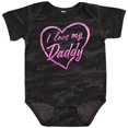 thumbnail image 3 of Inktastic I Love My Daddy in Pink Chalk Heart Boys or Girls Baby Bodysuit, 3 of 5
