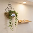 thumbnail image 6 of Indoor Hanging Wicker Wall Baskets, Flower Pot and Hanging Basket for Courtyard Decoration and Home Storage, 6 of 7