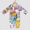 thumbnail image 4 of Looney Tunes Characters Baby Rompers One-Piece Long Sleeve Jumpsuit Bodysuits Newborn Infant Toddler Outfit Kid Clothes Sets, 4 of 8