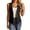 *Black, variant on Women's Sleeveless Open Front Vest Blazer, Ladies' V-Neck Button Down Waistcoat with Pockets, Casual Work Office Layering Top For Women,Gray,S-2XL