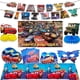 thumbnail image 2 of Juego de vajilla desechable para fiesta de cumpleaños de Disney Pixar Cars Lightning Mcqueen, pancarta, telón de fondo, globos, suministros para niños, 2 of 5