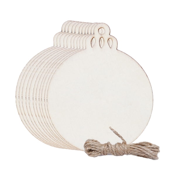 10 x Adornos para árbol de Navidad Colgantes Decoración para árbol de Navidad En blanco Durable bolas de navidad