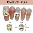 thumbnail image 2 of 20 piezas de diamantes de imitación para uñas, gemas de metal y vidrio para decoración de uñas 3D., 2 of 6